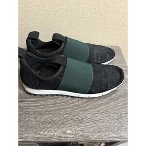 JIMMY CHOO Mens Black Suede Slip On Sneakers Shoes Size 45 / 11.5